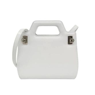 Ferragamo Pre-owned Wanda Au-21 3485 Handtas - Dames - Pre-owned - Wit - Maat: ONE Size Leer
