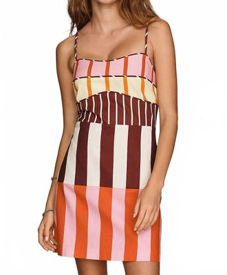 endless rose Mixed-Print Mini Dress In Multi