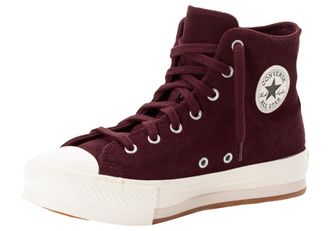 Converse Sneaker CONVERSE CHUCK TAYLOR ALL STAR EVA LIFT, Damen, Gr. 37,5, rot (bloodstone, egret, gum honey), Textil, Schuhe Sneaker
