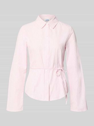 Jack & Jones Regular Fit Bluse mit Bindeg&uuml;rtel Modell CARO in Hellrosa, Gr&ouml;&szlig;e XL