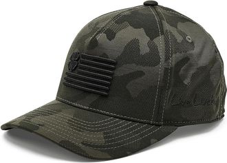 Black Clover Clover Nation 31 Snapback Adjustable Hat Baseball Caps Green Camo Hat/Black Flag, Polyester
