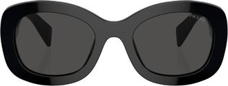 Prada Dark Grey Oval Ladies Sunglasses PR A13SF 1AB5S0 55