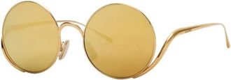 Loewe Sunglasses, female, Yellow, Size: 50 MM Signature Sunglasses