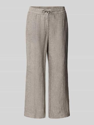 OPUS Loose Fit Stoffhose aus reinem Leinen Modell Maikito in Oliv, Gr&ouml;&szlig;e 34