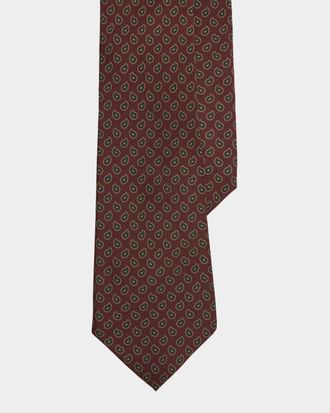 Ralph Lauren Purple Label Micro-Paisley Silk Tie