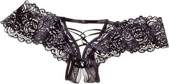 Lascana Womens Strappy Open Thong in Black at Nordstrom, Size 2
