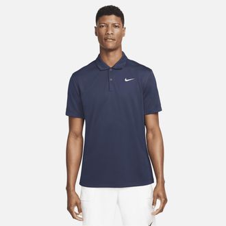Nike Mens Court Dri-FIT Tennis Polo in Blue | DH0857-451
