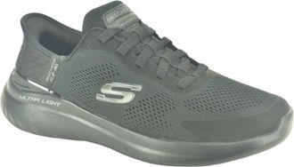 Skechers Lycra + Elastic Slip-In - Heren - Hardloopschoenen - Zwart - 44 EU - Fitness