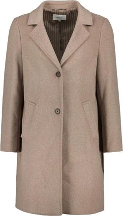 s.Oliver Enkelrij broeken - Dames - Mantel - Bruin - 2XL - Jassen