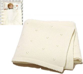 OEM Manta Para Cuna, 70 X 90 Cm, Manta Para Cuna, Edred&oacute;n Para Beb&eacute;, Manta Peque&ntilde;a Para Cuna, Manta Para Cuna, Edred&oacute;n Para Cuna, Suave, Blanca