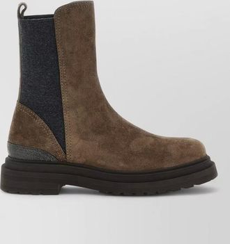 Brunello Cucinelli suede ankle boots
