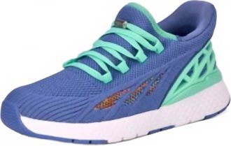 Drew Womens Halo Walking Shoes In Blue Mesh Combo