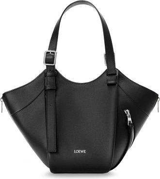 Loewe Tassen, Dames, Zwart, ONE Size, Katoen, Hammock Flip Bag