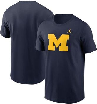 Jordan Brand Mens Jordan Brand Navy Michigan Wolverines Primetime Evergreen Logo T-Shirt at Nordstrom, Size Medium