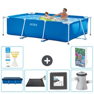 Intex Piscina Con Estructura Rectangular - 260x160x65 Cm - 7-piezas S21
