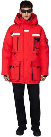 Quartz Co. VOSTOK | Hooded Down Expedition Jacket in Fiery Red at Nordstrom, Size Xx-Large