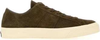 Tom Ford Cambridge Su&egrave;de Sneakers - Heren - Sneakers - Groen - 42 EU - Su&egrave;de - Schoenen
