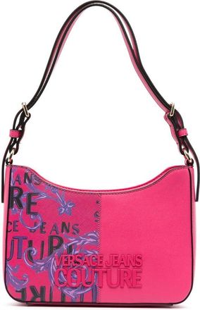 Versace Jeans Couture Barocco print shoulder bag - women - Polyester/Polyurethane/Polyester - OS - Pink