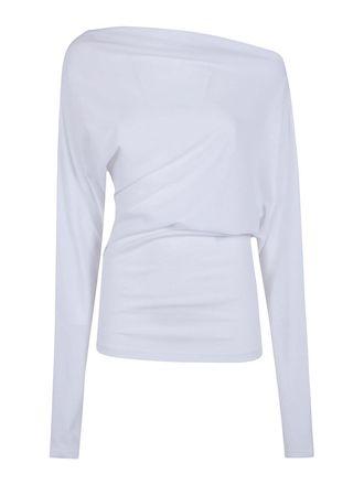 Ann Demeulemeester Roos Bias Cut Drop Shoulder Top