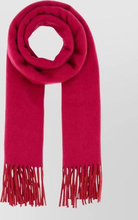 Burberry cashmere reversible scarf fringed edges design