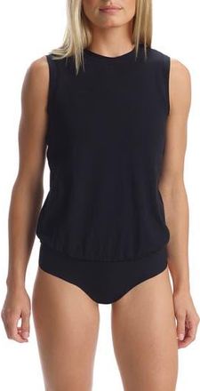Commando Essential Cotton Muscle Thong Bodysuit in Black at Nordstrom Rack, Size X-Small