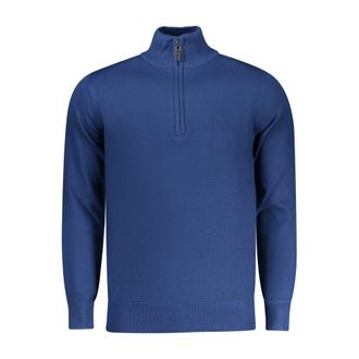 Coveri Moving Coveri Bewegende Blauwe Viscose Heren Trui