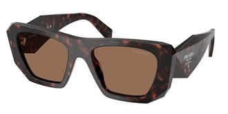 Prada PR B18S 17N06B Womens Sunglasses Tortoiseshell Size 53