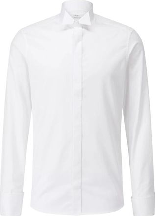 Stenstr&ouml;ms Formal Shirts - Heren - Zakelijke Overhemden - Wit - 2XL - Katoen - Overhemden