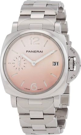 Officine Panerai Luminor Due Pastello Automatic Pink Dial Watch PAM01319