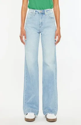 Kancan Juliany High Rise Flare Jeans in Light Wash at Nordstrom, Size 27
