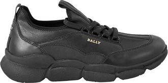 Bally Mens Black Leather Lace-up Trainers, Brand Size 37 (US Size 5.5)