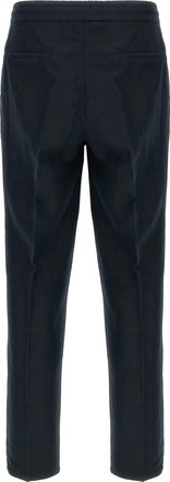 Brunello Cucinelli Linen Blend Trousers - Black