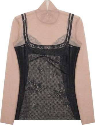 Balenciaga Stretch Polyamide Lingerie Tank - Black