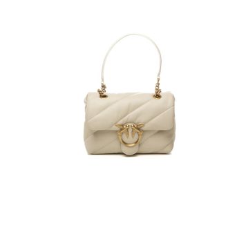 Pinko Pinko, Dames, Tassen, Beige, Maat: ONE Size Leer