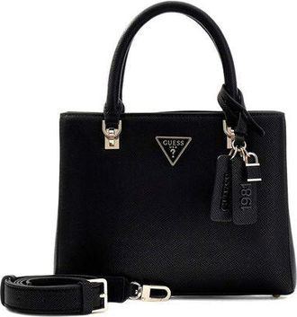 Guess Womens Satchel Black Polyurethane Satchel-bags
