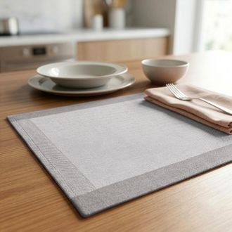 KASANOVA Tovaglietta segnaposto decorativa 35x50 cm grigio Chambray