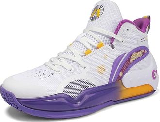 Generic Mens Basketball Shoes with Breathable Non Slip Soft Sole Fashionable Sports Training Boots Walking Shoes(Purple,3.5 UK)