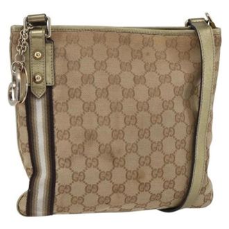 Gucci Borsa a tracolla in tela Pre-owned - - Pre-owned - Donna - Beige - ONE SIZE