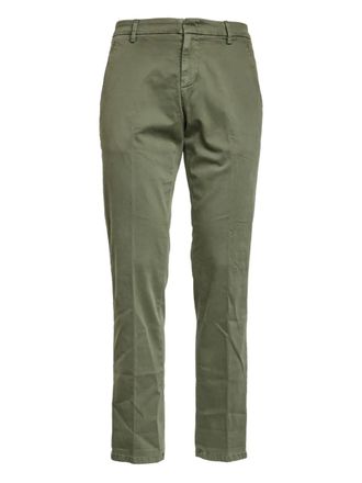 Dondup Gaubert flat-front chinos - men - Cotton/Elastane - 29 - Green