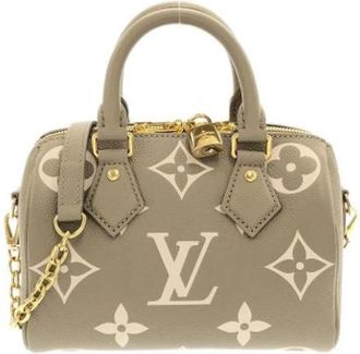 Louis Vuitton Pre-owned Boston Bag - Dames - Vintage Handtas - Beige - ONE Size - Leer - Vintage