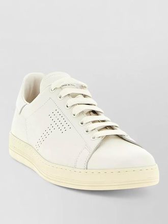 Tom Ford warwick sneakers perforated panels round toe sole