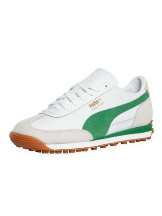 Puma Mens Easy Rider Mix Leather Trainers, White/Archive Green, 9 UK