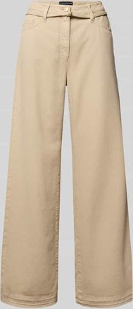Luisa Cerano Luisa Cerano Wide Leg Jeans mit Eingrifftaschen in Sand, Gr&ouml;&szlig;e 34