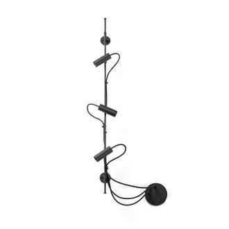 Netlighting Clap Linear Wall 3x6W Outdoor Spotlight Black IP65 3000K
