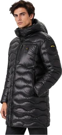 Blauer Impermeabile Long Down Jacket - - Jackets - Uomo - Nero - L