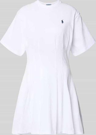 Polo Ralph Lauren Leicht ausgestelltes Sweatkleid aus reiner Baumwolle in Weiss, Gr&ouml;&szlig;e XL