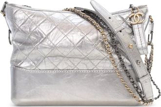 Chanel 2016-2017 Medium Metallic Aged Calfskin Gabrielle crossbody bag - Silver
