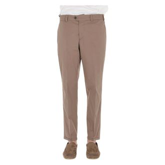 Pantaloni Torino Chinos, male, Brown, Size: W33 Pantalone in techno popeline