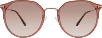 Tom Ford Brown Gradient Round Ladies Sunglasses FT0897-K 48F 55