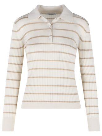 Max Mara Gitano Ivory Cashmere And Silk Sweater